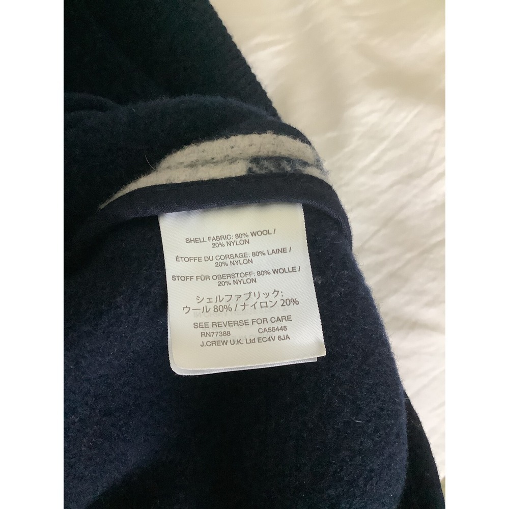 J.Crew Women Jacket Blue Plaid Wool Bomber Jacket Size Medium MSRP $148 - Picture 14 of 15